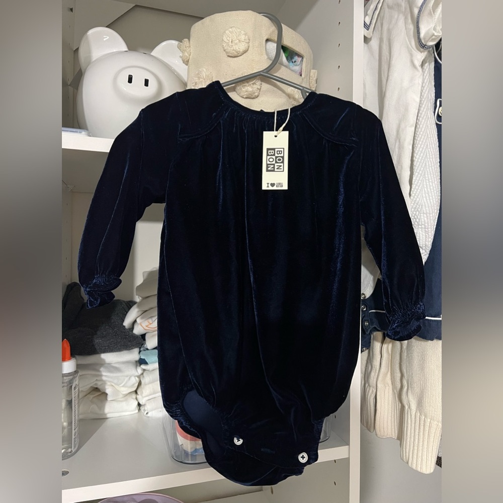 Bon bon velvet romper